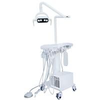 China Dental Tray LED Lamp Operate Portable Dental Unit With Air Compressor factory