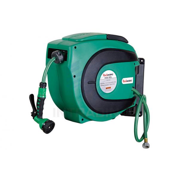 Quality Auto Rewind Air And Water Spring Driven Hose Reel With 0.9 Meter Lead In Hose for sale