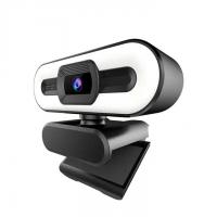 China HD 1080P 2K 4K Webcam Auto Focus Fill Light Web Camera With Microphone Live Broadcast USB Computer PC Web Cam factory
