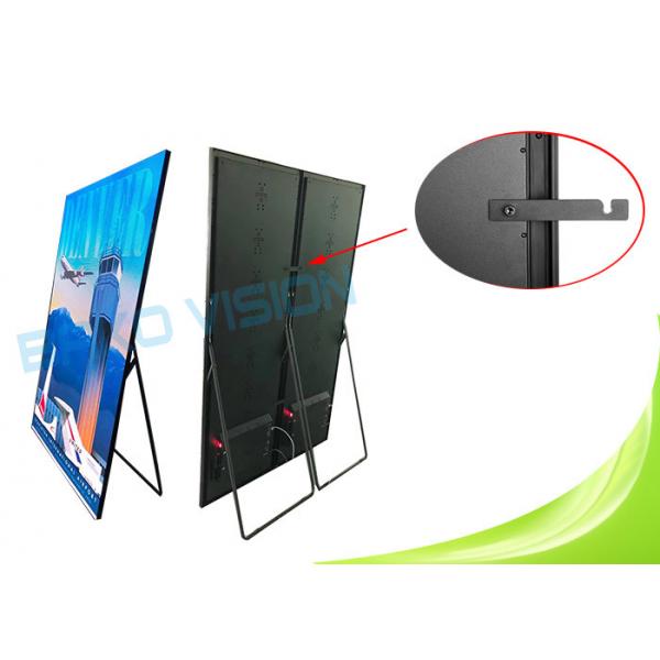 Quality LED Poster Screen Floor Standing Signage Movable Advertising Panel Digital for sale