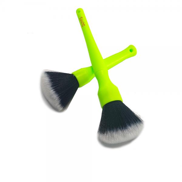 Quality Ultra Soft Detailing Car Cleaning Brush Set 16.5cm Green Color for sale
