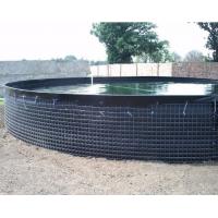 China 30000 L PVC Tarpaulin Fish Tank Strong Stainless Steel Wire Fish Pond For Fish Farming factory