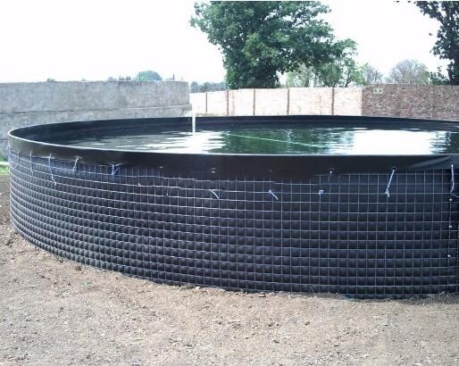 Quality 30000 L PVC Tarpaulin Fish Tank Strong Stainless Steel Wire Fish Pond For Fish Farming for sale