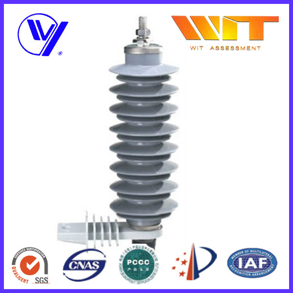 Quality 24 KV Gray MOA Electronic Polymeric Polymer Lightning Arrester Used in Substation for sale