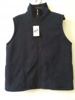 China winter vest, warm waist coat, navy, S-3XL, polar fleece with sherpa lining factory