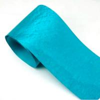 China Blue Dyed Wood Veneer Fleece Backed Sheet Rolls Moisture Proof 1.5mm Thickness factory