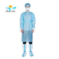 Quality 20gsm PP Disposable Isolation Gown 120*140cm Waterproof Spunbond Polypropylene for sale