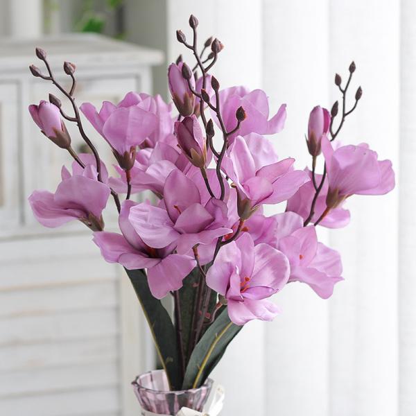 Quality Indoor Fake Silk Magnolia Flowers Home Decoration 40x35cm for sale