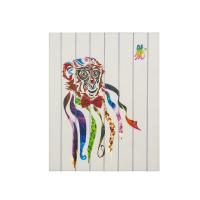 China Monkey Ribbon Painting Chinese Zodiac Painting Twelve Animals For Home / Hotel factory