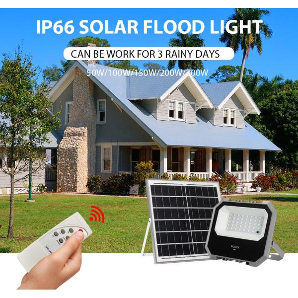 Quality 1500W Road LED Solar Flood Lights With Motion Sensor Aluminum for sale