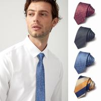 China Average Size Tie Custom Striped Fashion Classic 100% Polyester Woven Men's Gravata factory
