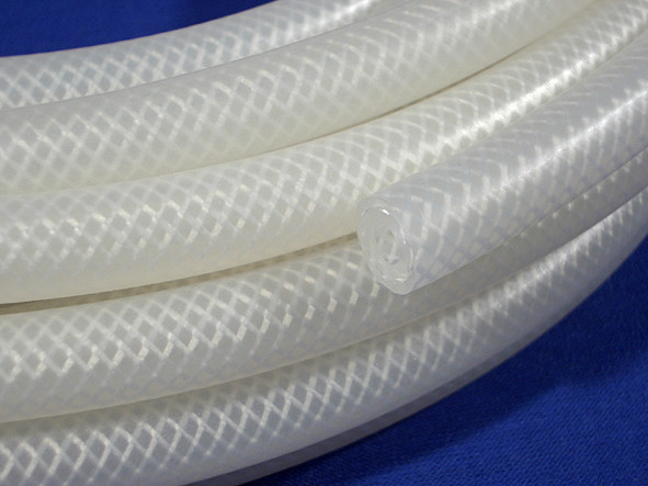 Quality Polyester Braided Silicone Tubing Aging Resistance For Food Equipment Materials for sale