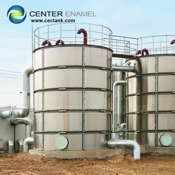 Quality Milk Storage Stainless Steel Bolted Tanks Customized Color for sale