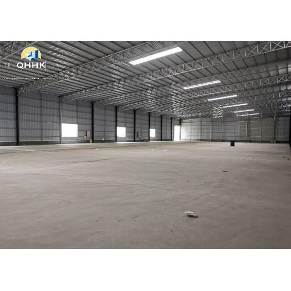 Quality Sliding Door Steel Structure Warehouse With Steel Color Sheet / Sandwich Panel for sale