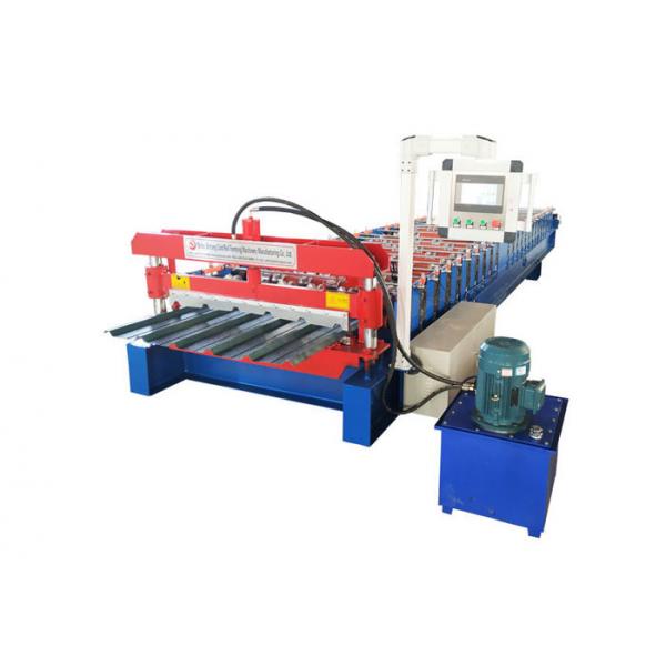 Quality Color Paint Metal Roofing Sheet Making Machine With Double Cylinder Cutter for sale