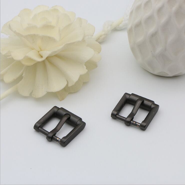 China Wholesale matte gunmetal color 14.5 mm removable metal belt pin buckle for leather for sale