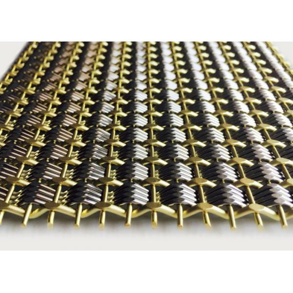Quality 2m Brass Woven Architectural Metal Mesh Decoration Metal Cladding Corrosion for sale
