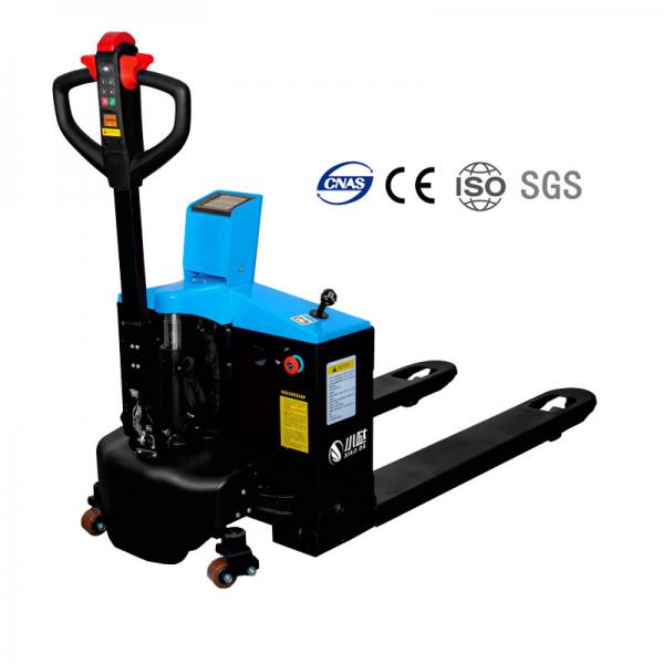Quality CE Certified Hydraulic Li Ion Pallet Truck With Weighing Scale 750W Drive Motor for sale