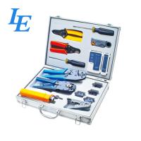 China LE-K4015 Network Wiring Tools Kit Set Of Crimp Punch Strip Cut Tool Tester factory