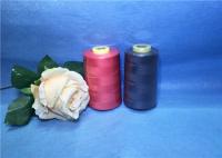 China Plastic Cone Dyed Polyester Sewing Thread For Textile Industry factory