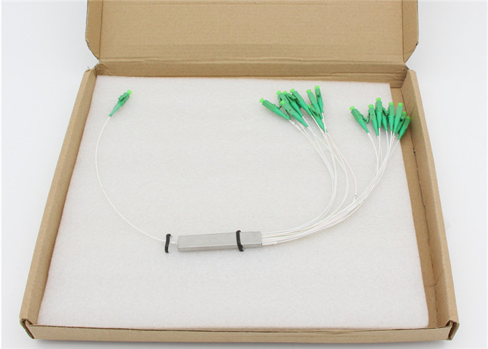 China Blockless / Micro - Sealing Fiber Optic PLC Splitter 1*16 With LC APC Connector factory