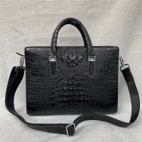 China Authentic Crocodile Skin Businessmen Laptop Briefcase Genuine Alligator Leather Male Large A4 Portfolio Handbag factory