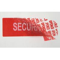 Quality Fast Food Carton Printable Security Labels With OPENED Hidden Message for sale