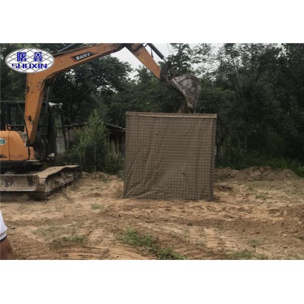 Quality SX 4 Gabion Baskets Explosion Proof Wall For Galvanized Army Training for sale