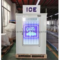 Quality Auto Defrosting Indoor Ice Merchandiser Single Glass Door Bagged Ice Storage for sale