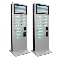 China Airport Android Free Charge Cell Phone Charging Stations Kiosks Advertising With 12 Lockers factory