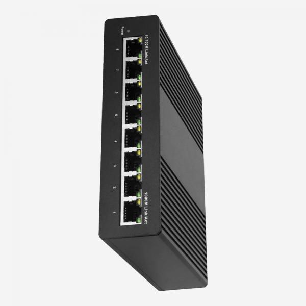 Quality Storm Control Industrial Gigabit Ethernet Switch Manageable 8 Ports 3A 12-57V DC for sale