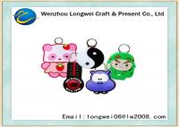 China OEM customized soft PVC keychain/rubber keychain of various patterns factory