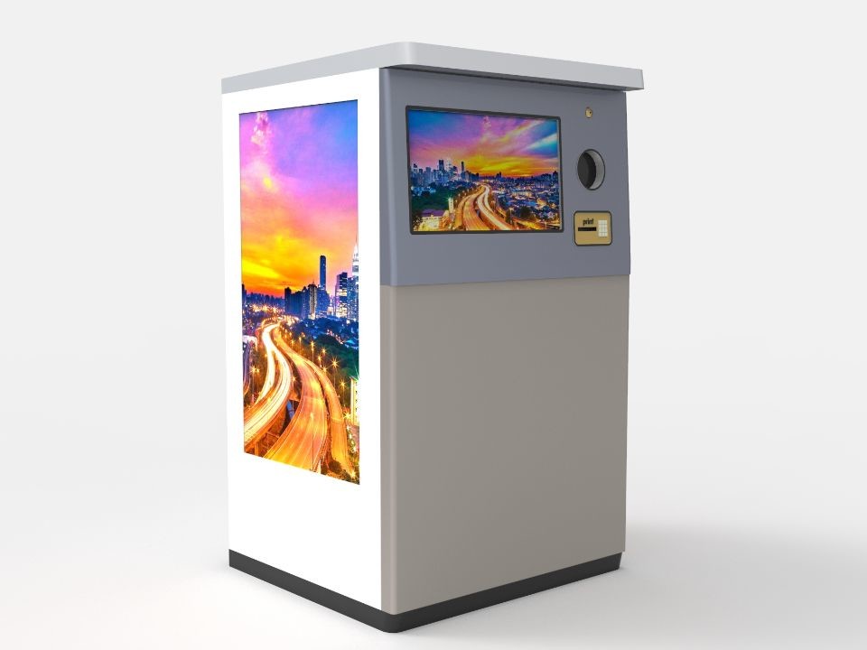 China PET Bottles Can Smart RVM Reverse Vending Machine With Compressor factory