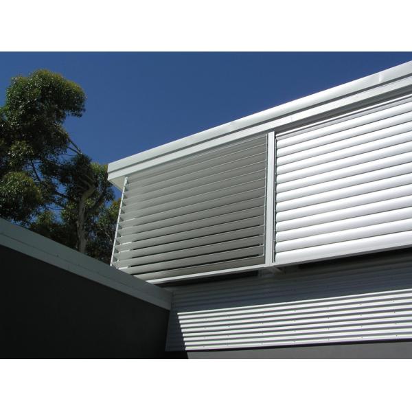 Quality External Facade Cover Adjustable Louvered Aluminum Pergola for sale