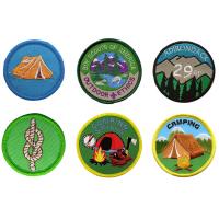 China Custom Woven Boy Scout Uniform Patches Hook And Loop Backing factory
