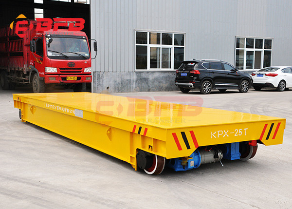 Quality Wireless Motorized Automated Guided Carts Material Handling Rail Flatbed Trolley for sale