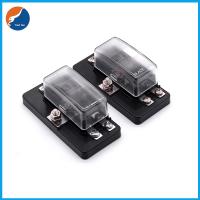 China Tin Plated Screw Terminals 4 Way Car Automotive Standard Blade Fuse Boxs With Indicating LED for sale
