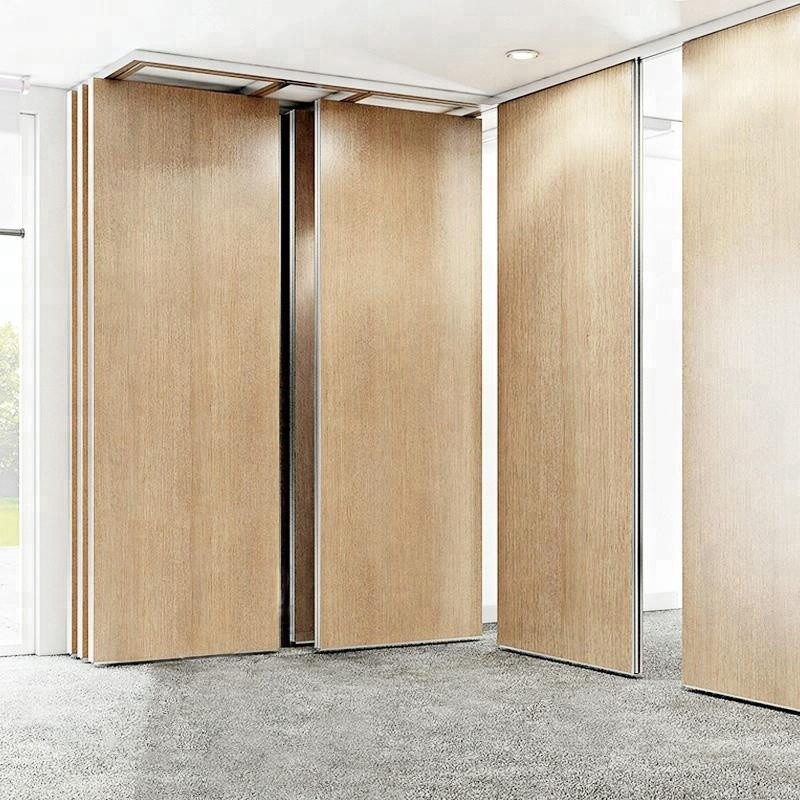 China Modular Hanging Folding Room Partition Walls MDF + Aluminum Material Sound Insulation factory
