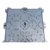 China Heavy Duty Ductile Iron Manhole Cover Frame Square Water Soluble Black Paint factory