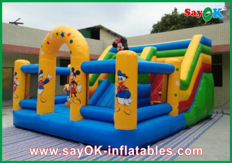 China Commercial Grade Bounce Houses Mickey Mouse Castle Bounce House Inflatable For Family Entertainment factory