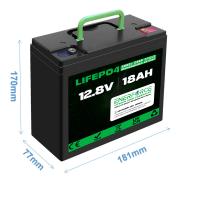 Quality 12V 18Ah LiFePO4 Rechargeable Battery For Electric Tricycles Low Speed Vehicles for sale