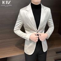 China Customized Deerskin Single-Breasted Two Button Suit Blazer for Men's Business Attire factory