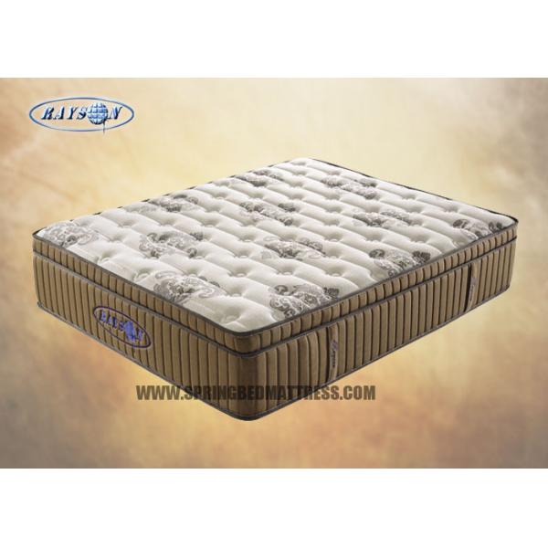 Quality Home 14 Inch Firm Natural Latex Mattress , Box Coil Gel Memory Foam Mattress for sale