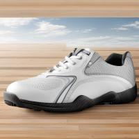 China OEM ODM Leather waterproof Golf Shoes with Rubber Outsole factory