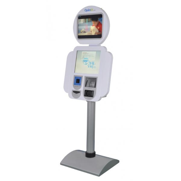 Quality Free Standing Kiosk for Ticketing / Card Printing, Tel / Transport Card Recharging for sale