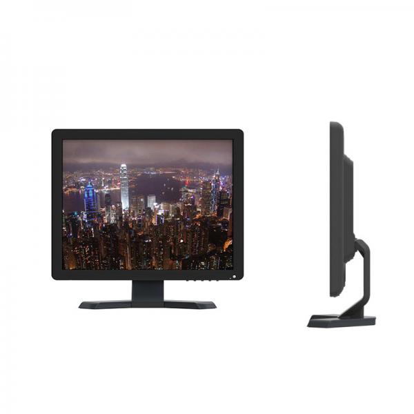 Quality Black Wall Mounted Office Computer Monitors 17 Inch Portable TV Touch Screen for sale