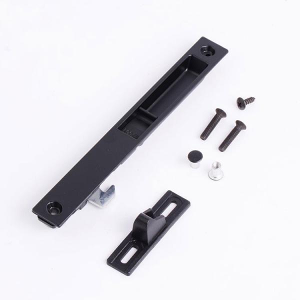 Quality Black Aluminum Sliding Window Latch 182.5×22.5mm Size 66g Unit Weight for sale
