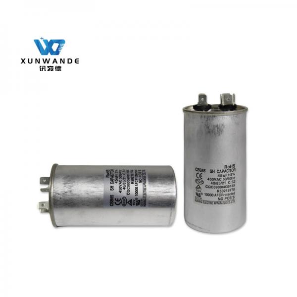 Quality CBB65 45uF 450v AC Motor Capacitor ROHS C-Class 3000 hours Protected 10000AFC SH S2 for sale