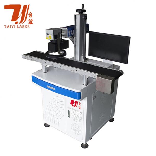 Quality CCD Visual Camera Automatic Focus Fiber Laser Marking Machine For U Disk Charger for sale