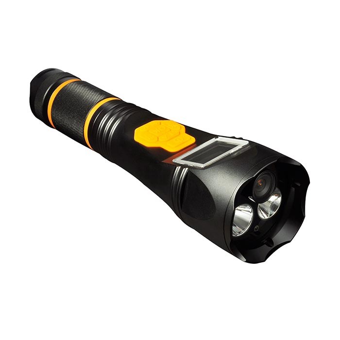 China Camera / DVR Police Security LED Flashlight Rechargeable Battery Aluminum Alloy Body factory